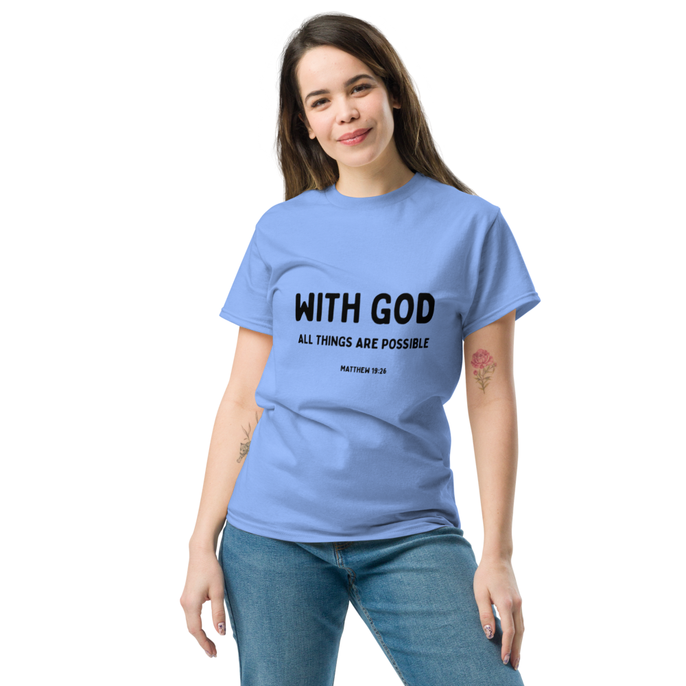Unisex classic tee- With God