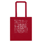 Faith inspired tote-bags With God (pattern)
