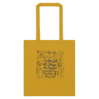 Faith inspired tote-bags With God (pattern)