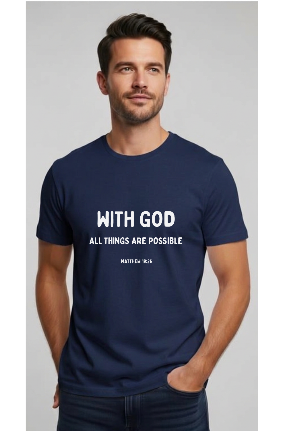 With God All Things Are Possible - Christian T-Shirt
