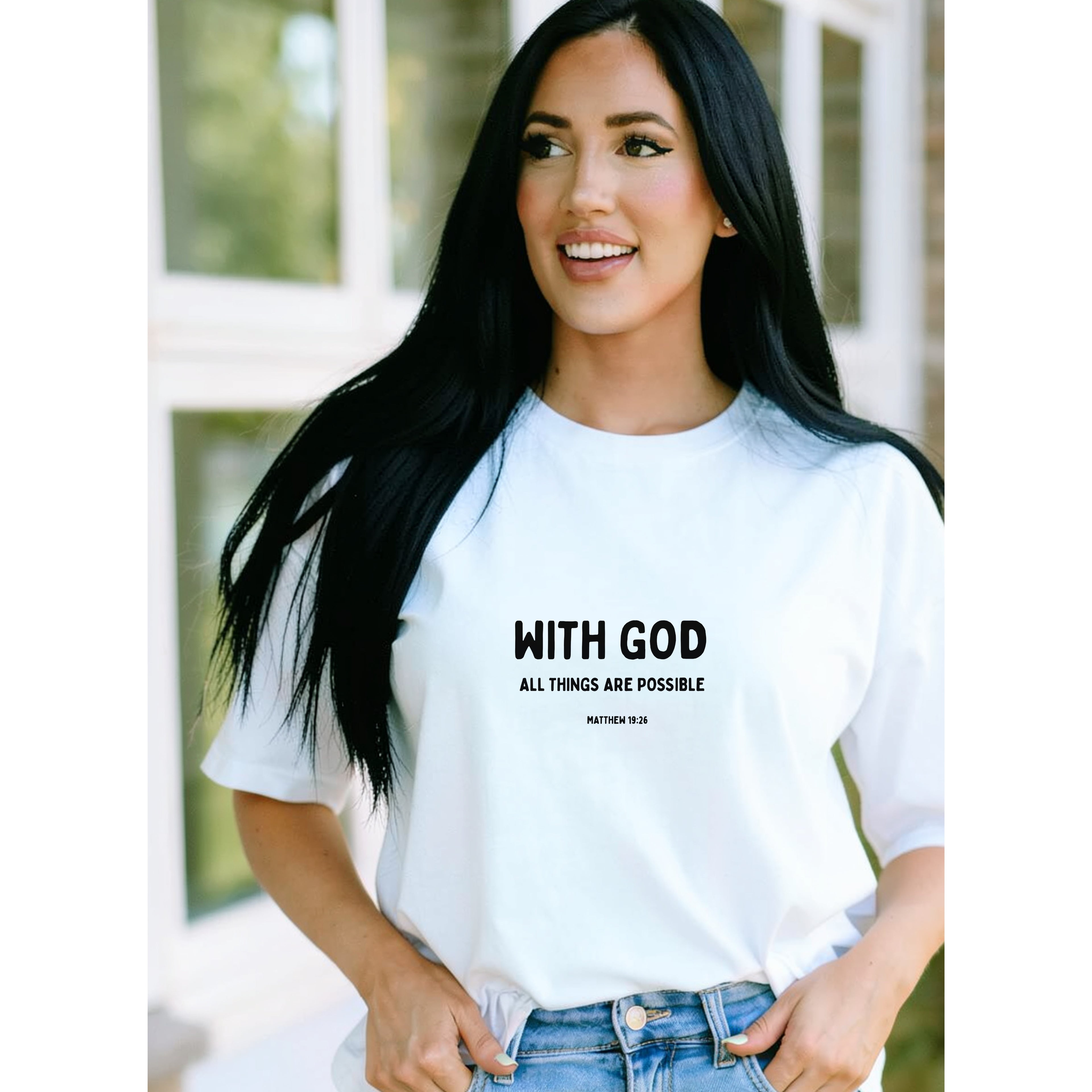 With God All Things Are Possible - Christian T-Shirt
