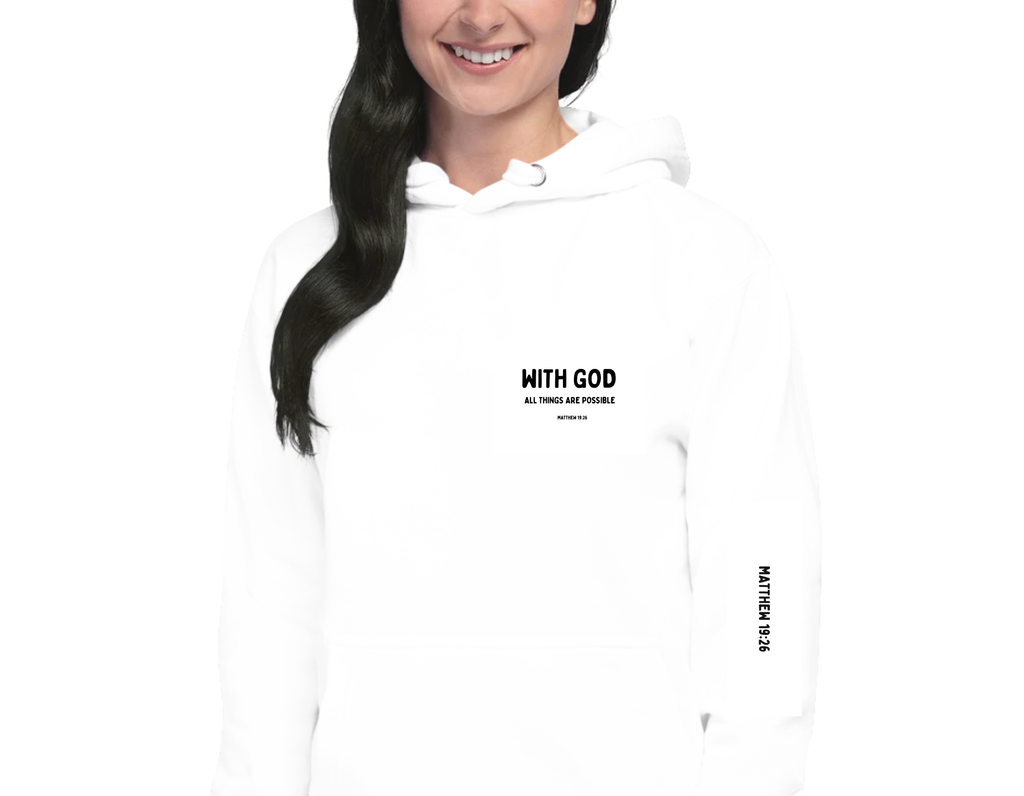 Unisex Hoodie - With God Description